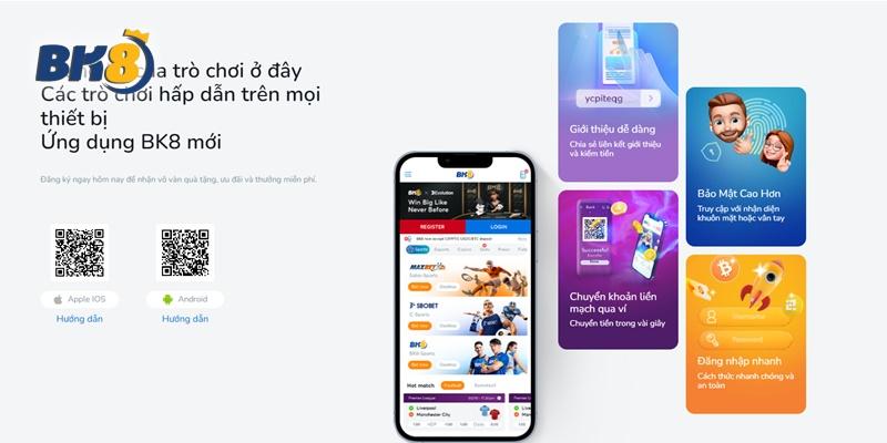 hướng dẫn đăng ký Bk8 app